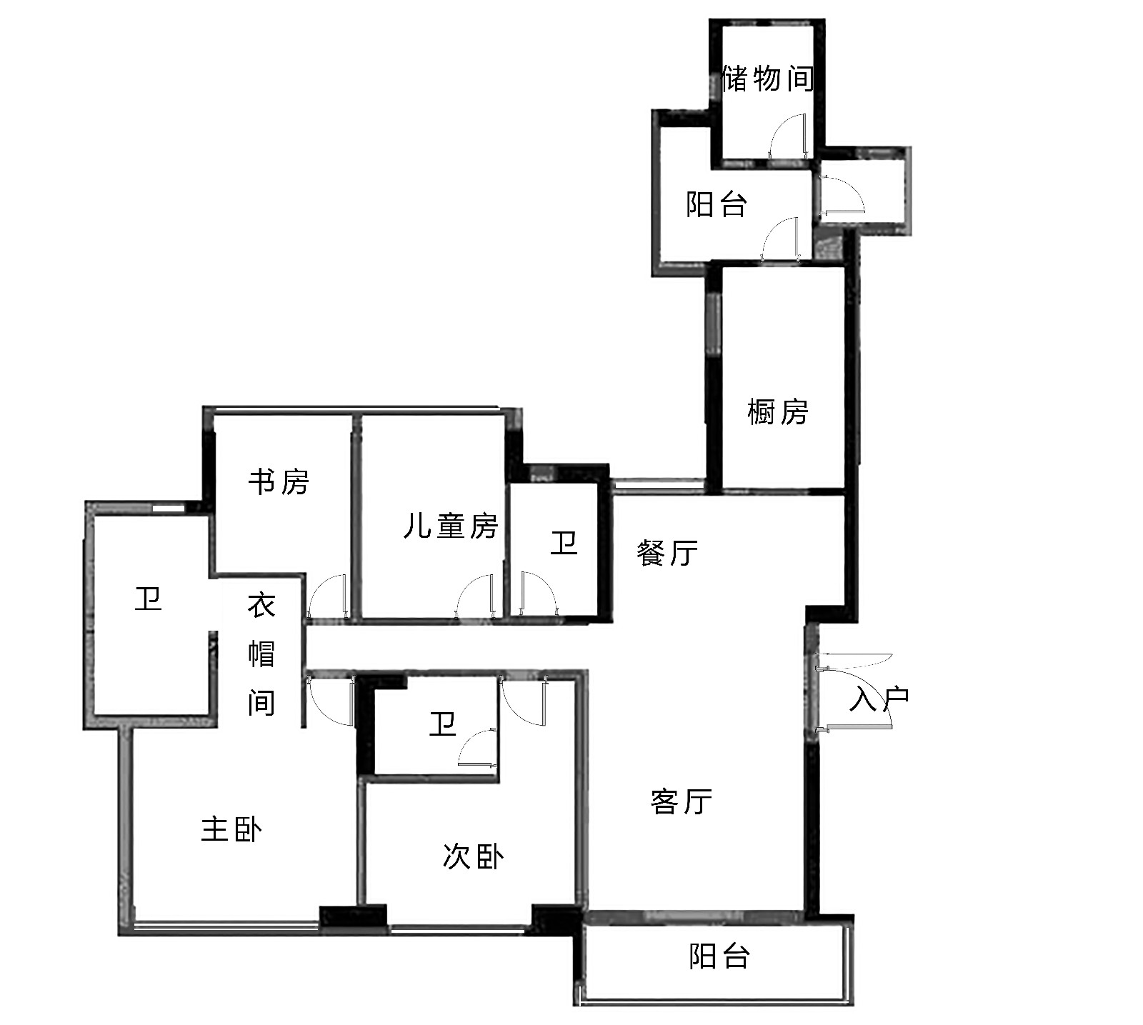 广州天河-峻林-4室2厅260方b6