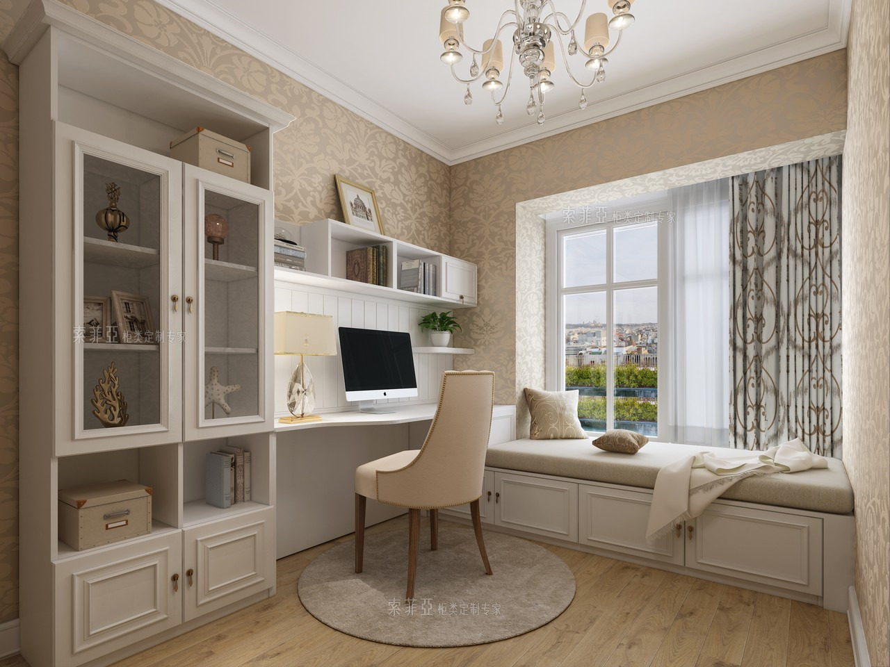 实木餐桌椅效果图片_实木餐桌椅装修设计效果图欣赏-索菲亚全屋定制-