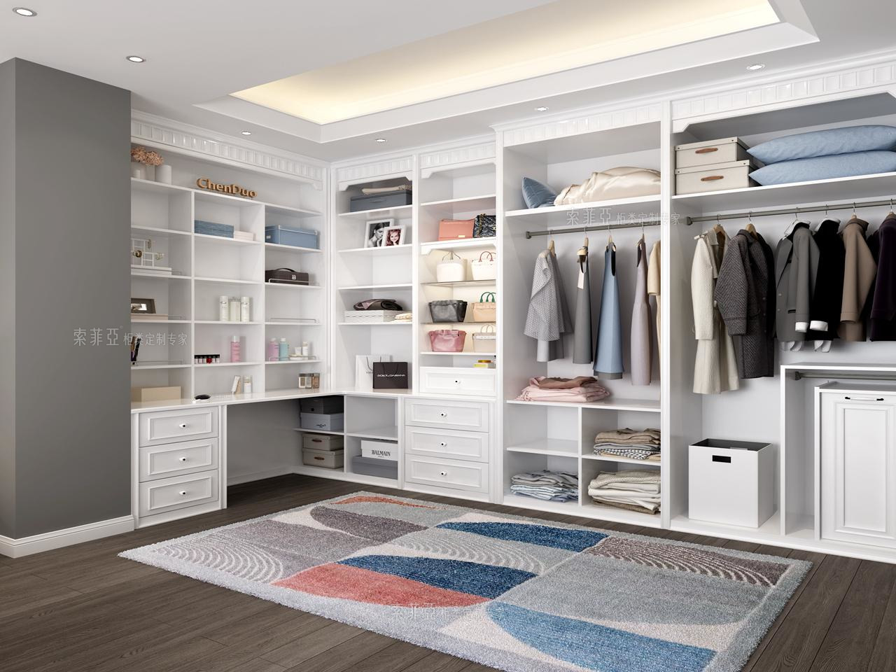 温柔细腻简欧衣帽间-索菲亚商城